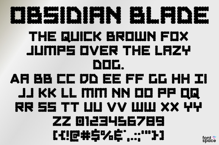 Obsidian Blade字体 2