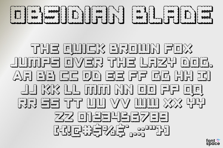 Obsidian Blade字体 3