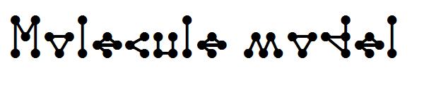 Molecule model字体