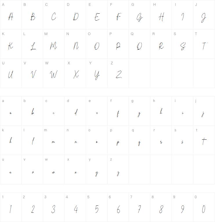 Arabellia Signature字体