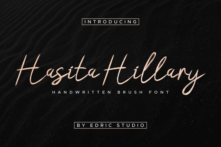 Hasita Hillary Demo Brush字体 1