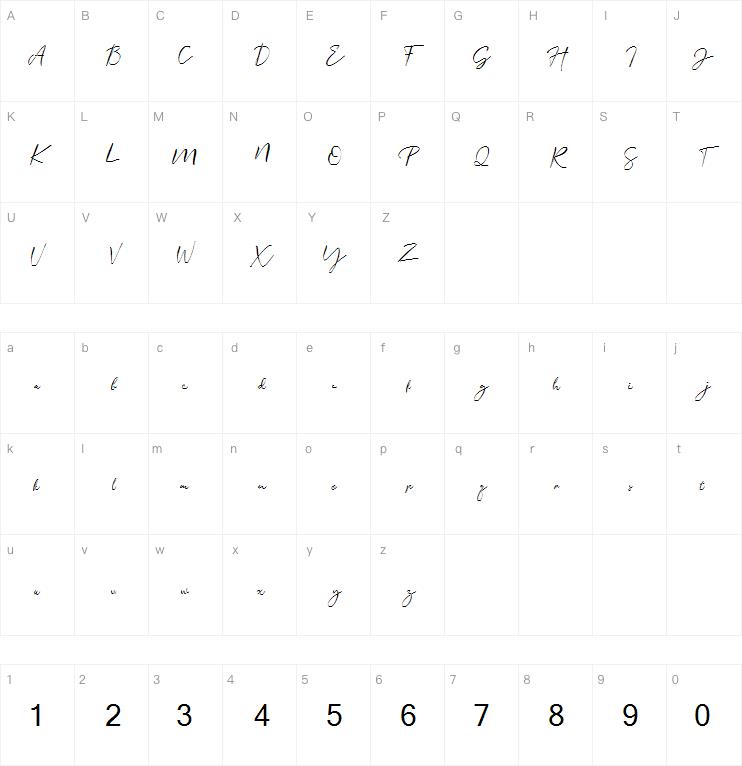 Signature Photopedia字体