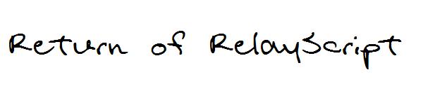 Return of RelayScript字体