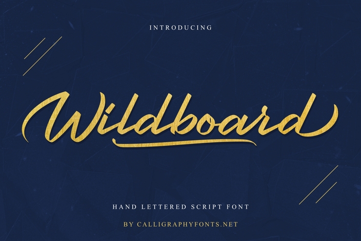 Wildboard字体 1