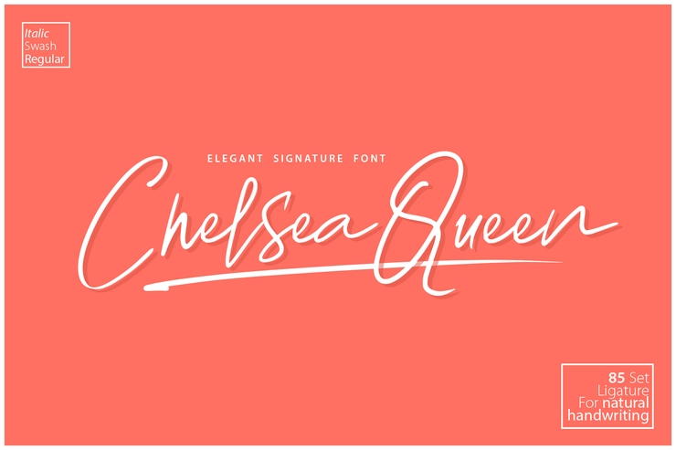 Chelsea Queen Demo字体 2