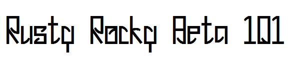 Rusty Rocky Beta 101字体