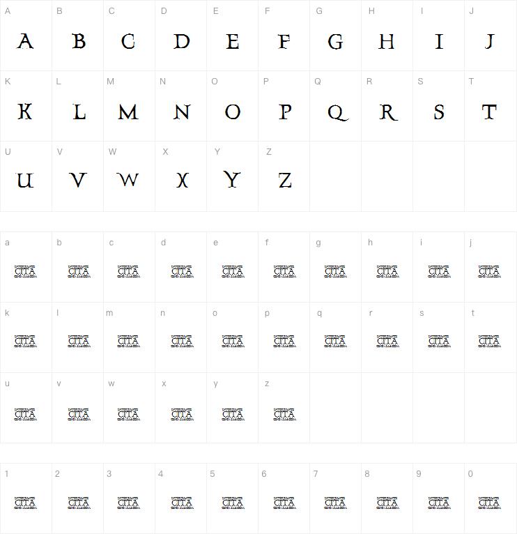 InportanteCita字体