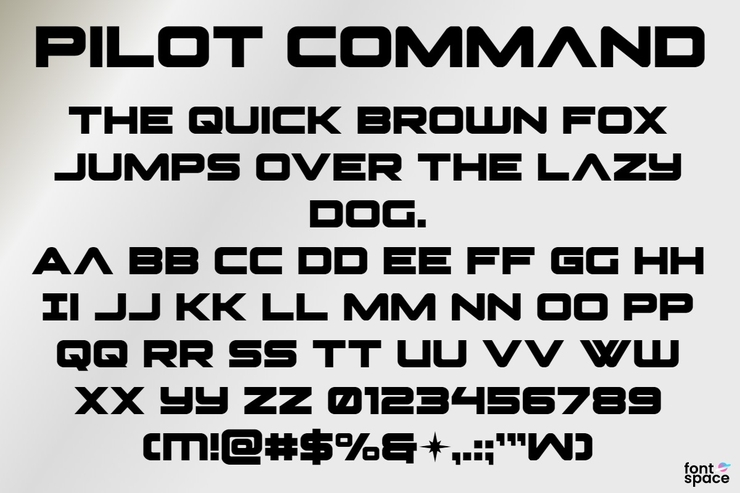 Pilot Command字体 2