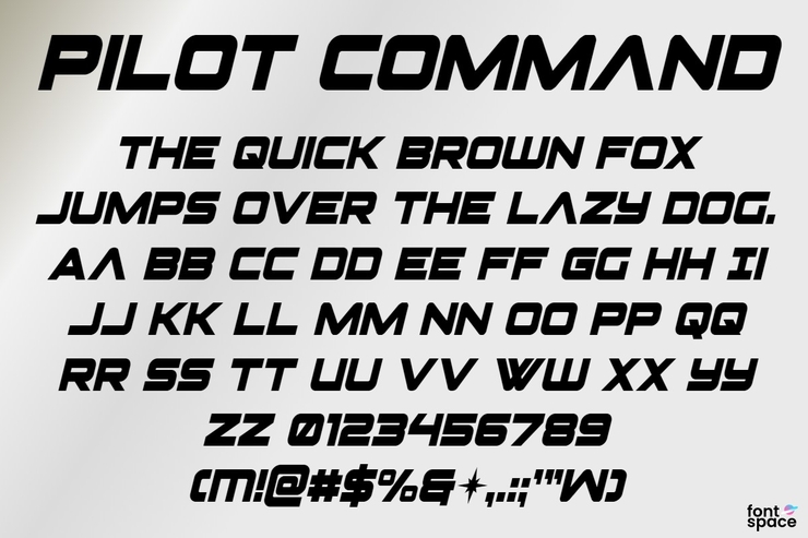 Pilot Command字体 4