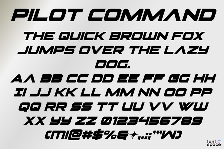 Pilot Command字体 5