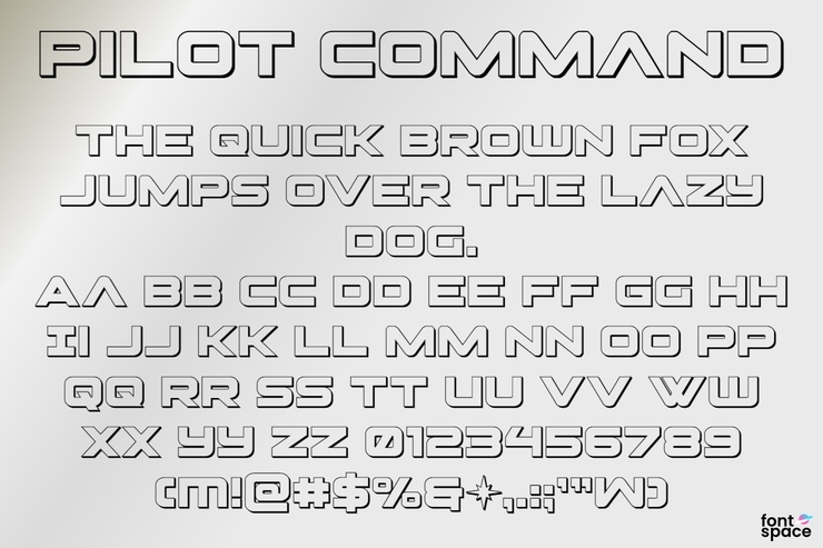 Pilot Command字体 6