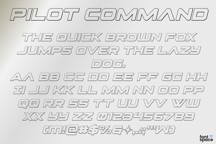 Pilot Command字体 8