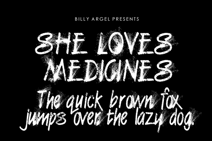 SHE LOVES MEDICINES PERSONAL US字体 1