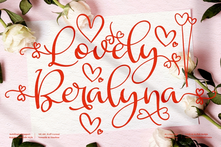 Lovely Beralyna字体 6