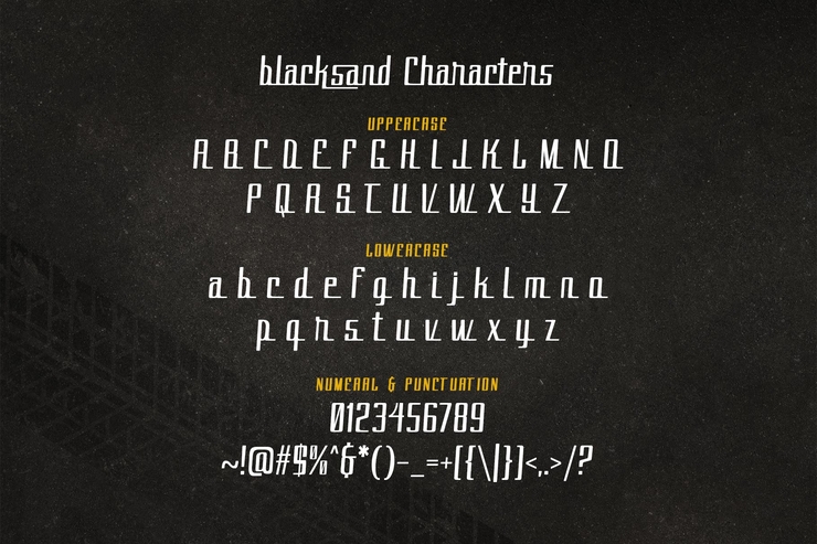 blacksand字体 1