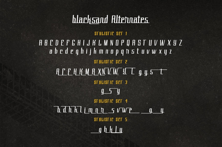 blacksand字体 2