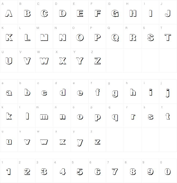 Geometric Shadow字体