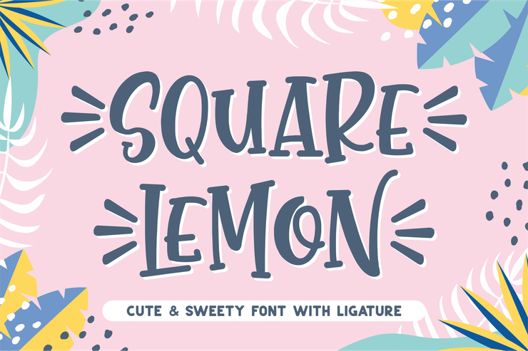 SQUARE LEMON字体 1