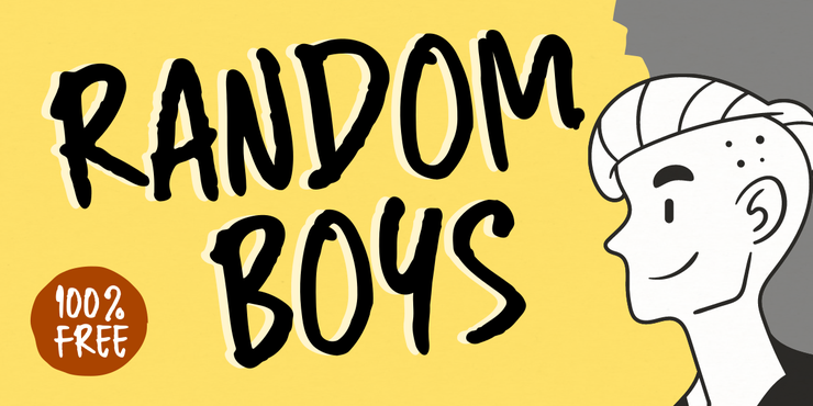 Random Boys字体 1