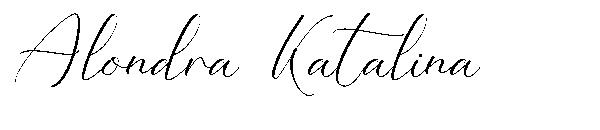 Alondra Katalina字体