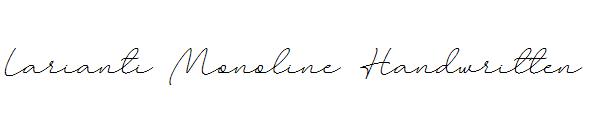 Larianti Monoline Handwritten字体