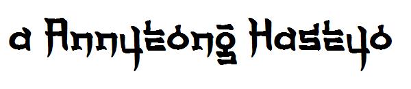 a Annyeong Haseyo字体