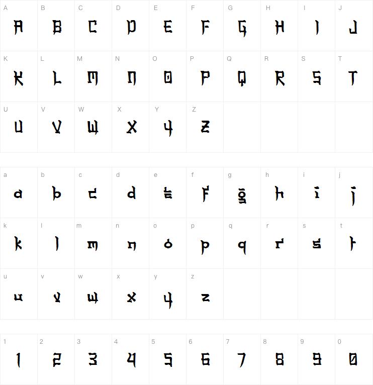 a Annyeong Haseyo字体