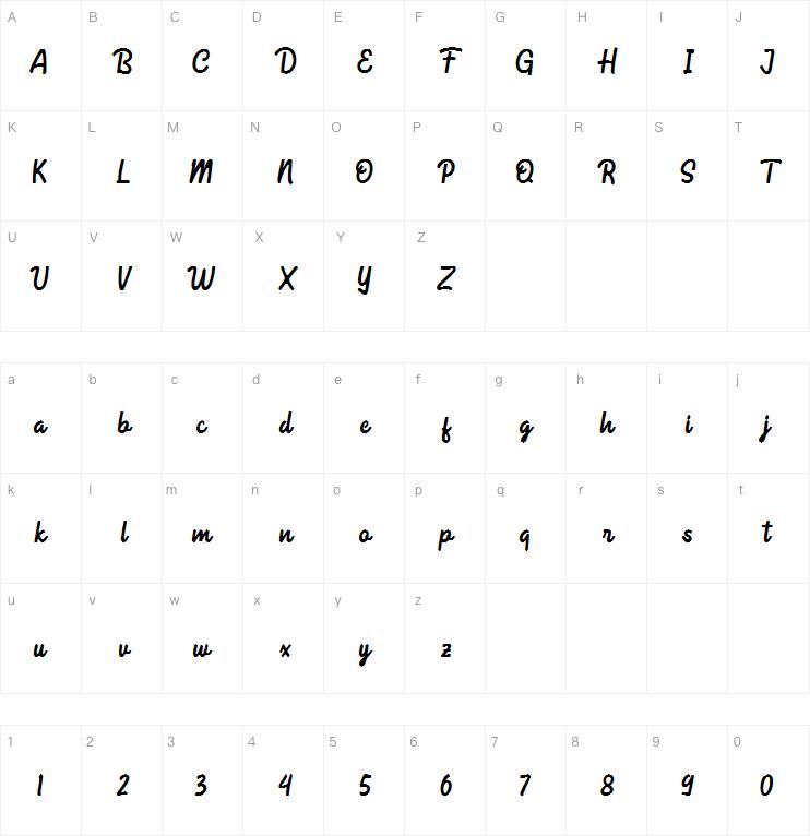 Calmine Script字体