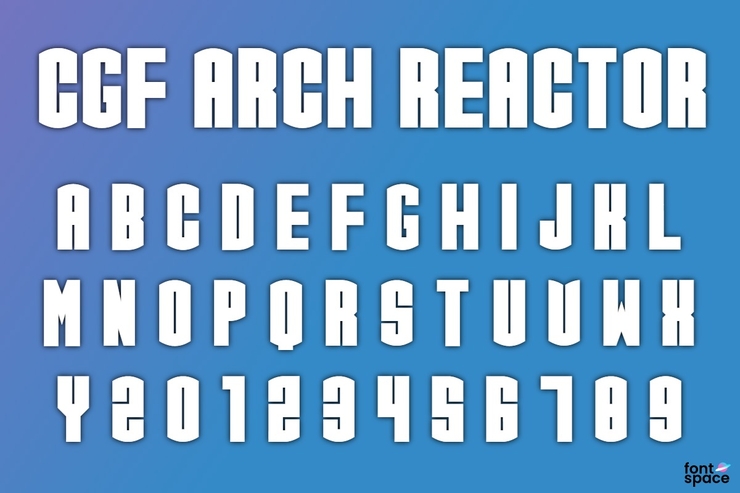 CGF Arch Reactor字体 2