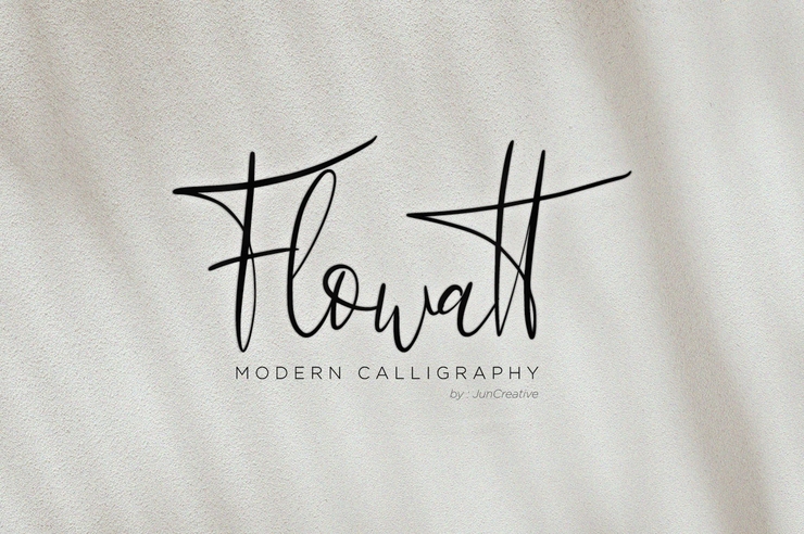 Flowatt Script字体 1