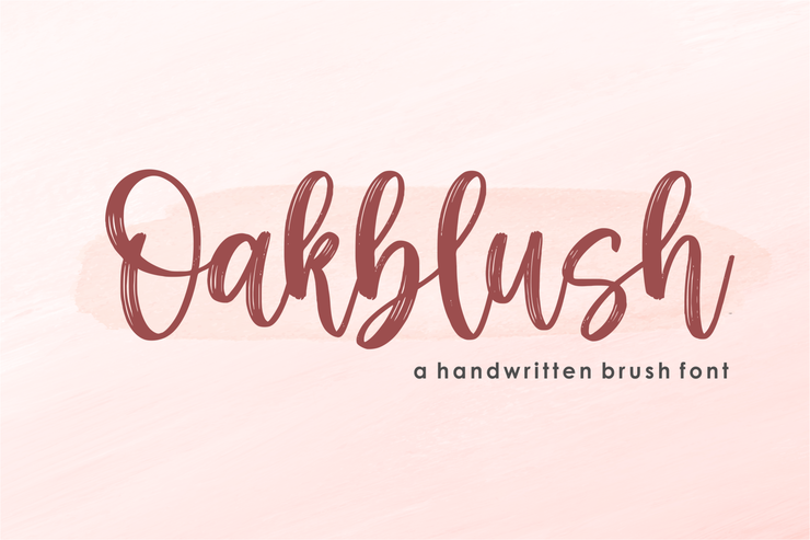 Oakblush字体 1