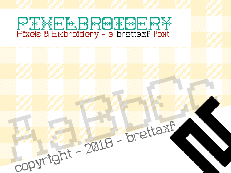 Pixelbroidery字体 1