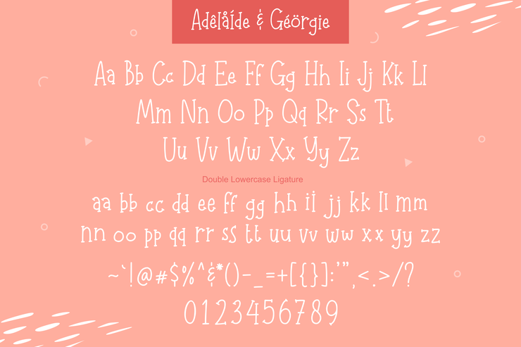 Adelaide & Georgie字体 9