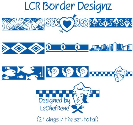 LCR Border Designz字体 1