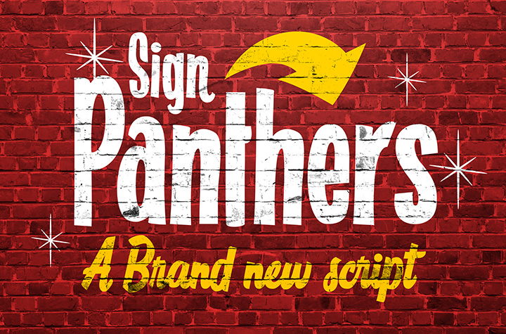 Sign Panthers Script字体 1