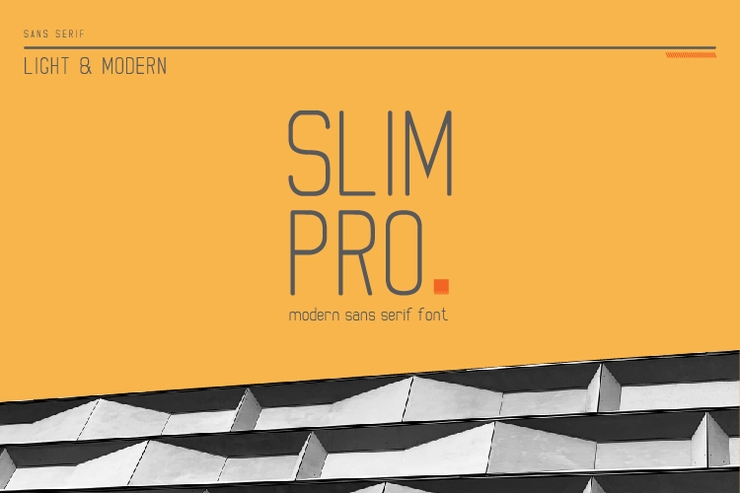 SLIM PRO字体 2