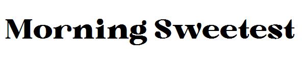 Morning Sweetest字体