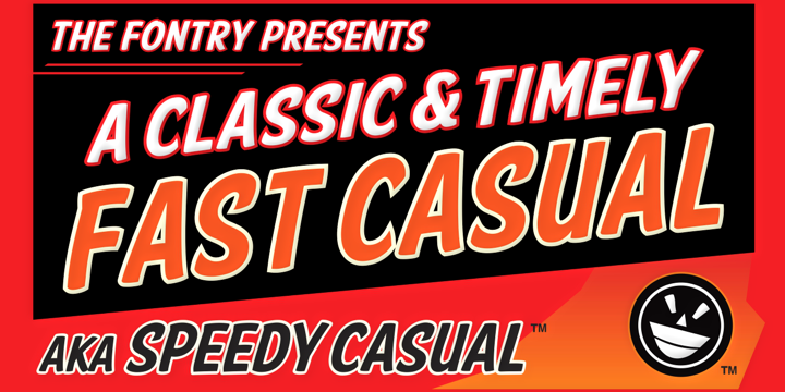 FTY SPEEDY CASUAL NCV字体 1