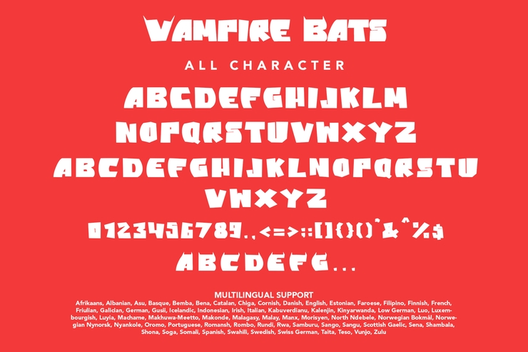 Vampire Bats字体 2