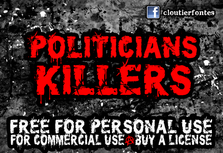 CF Politicians Killers字体 1