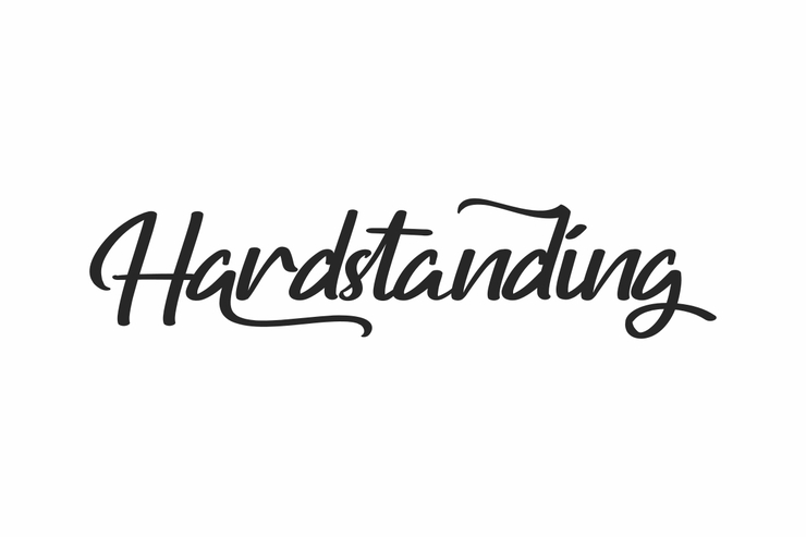 Hardstanding字体 1