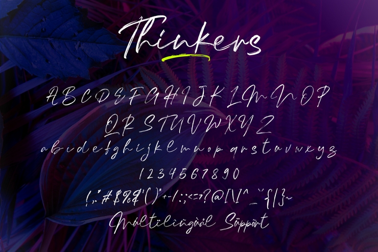 Thinkers字体 8