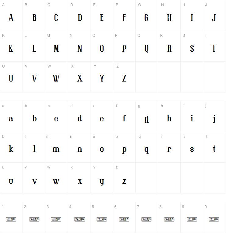 AVEMON字体