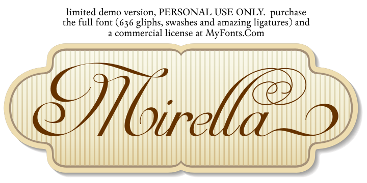 Mirella Script Limited Ver字体 1