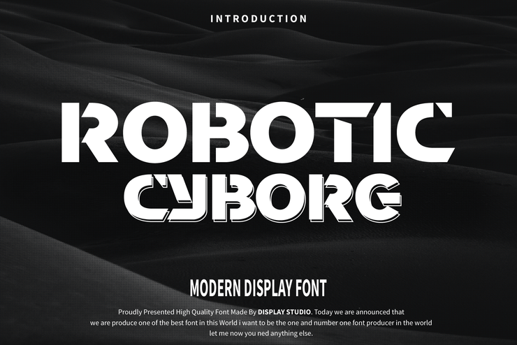 Robotic Cyborg字体 1