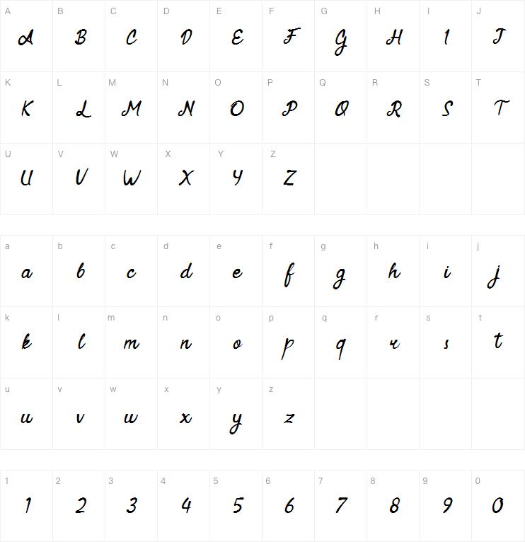 Rebutan Trial字体