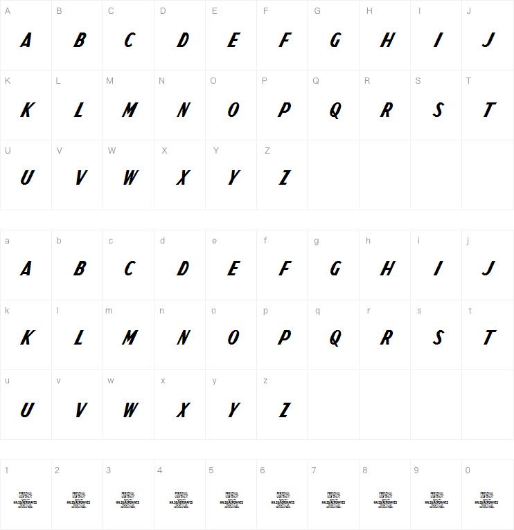 Aeronaves字体