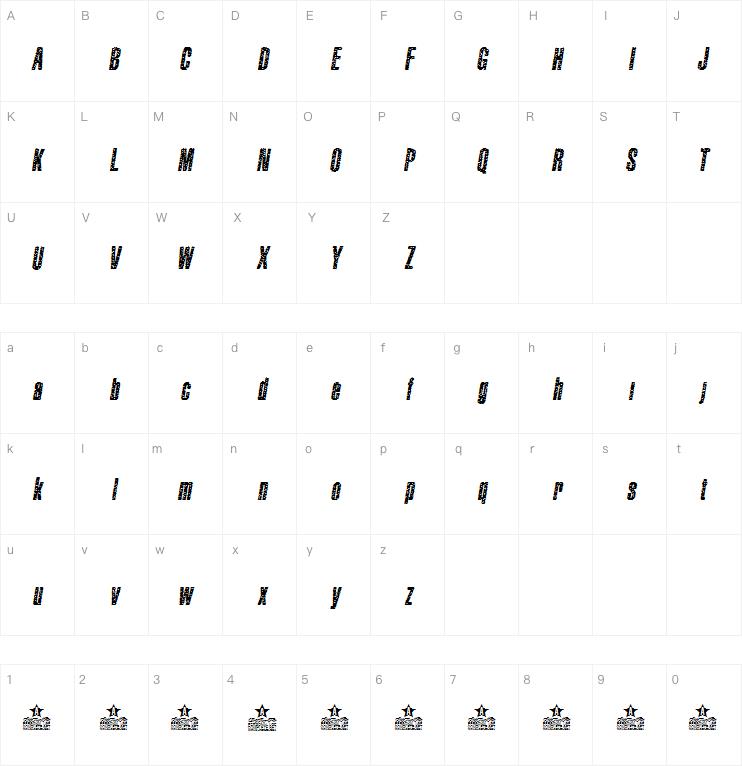 FUNGUS ITALIC字体