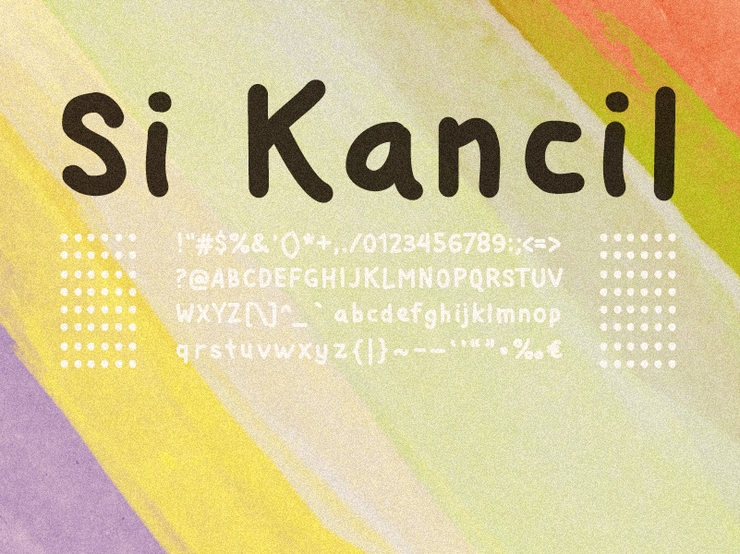 Si Kancil字体 1