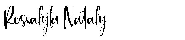 Rossalyta Nataly字体